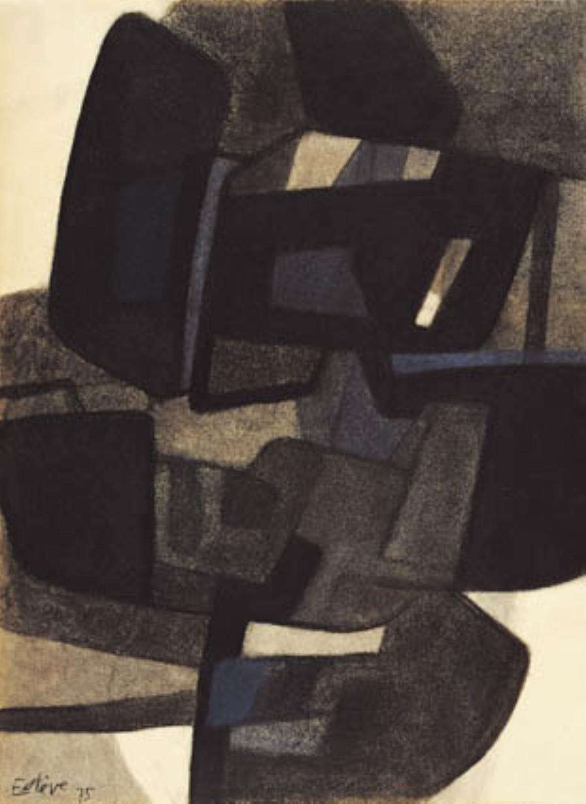 Komposition, Maurice Estève, 1975