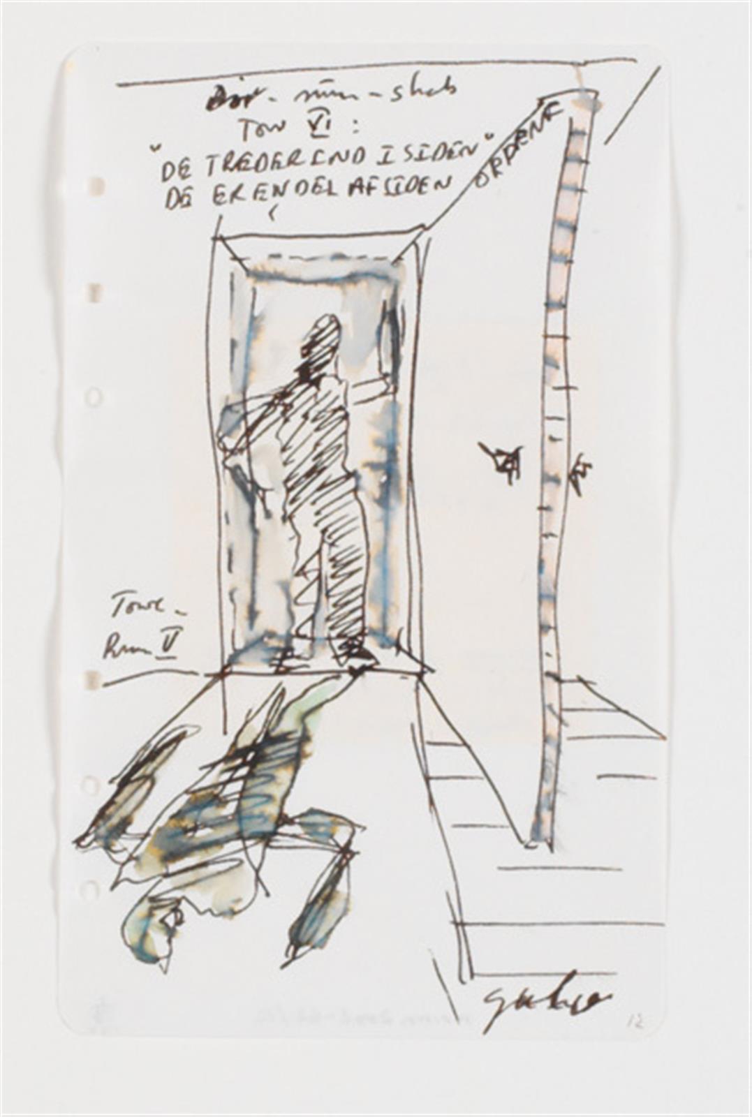 Notater og udkast omkring udstillingen "T.O.W.C...." etc, William Louis Sørensen, 1990