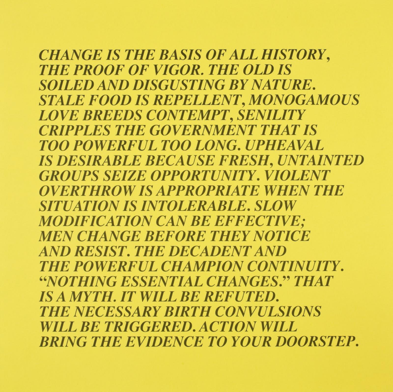 Inflammatory Essay, Jenny Holzer, 1979