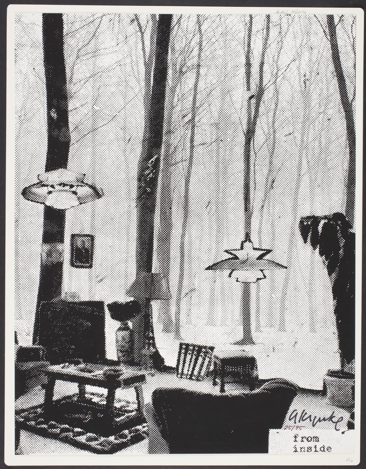 "Glashaus von Innen", Arthur Köpcke, 1972