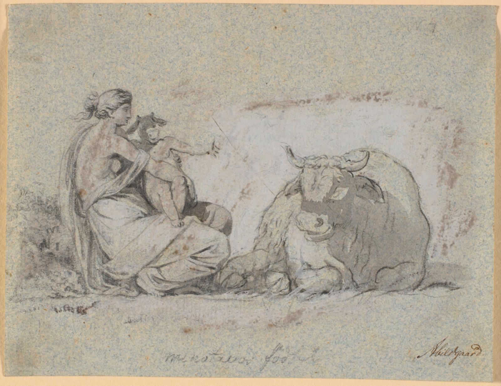 Pasiphaë med den lille Minotauros