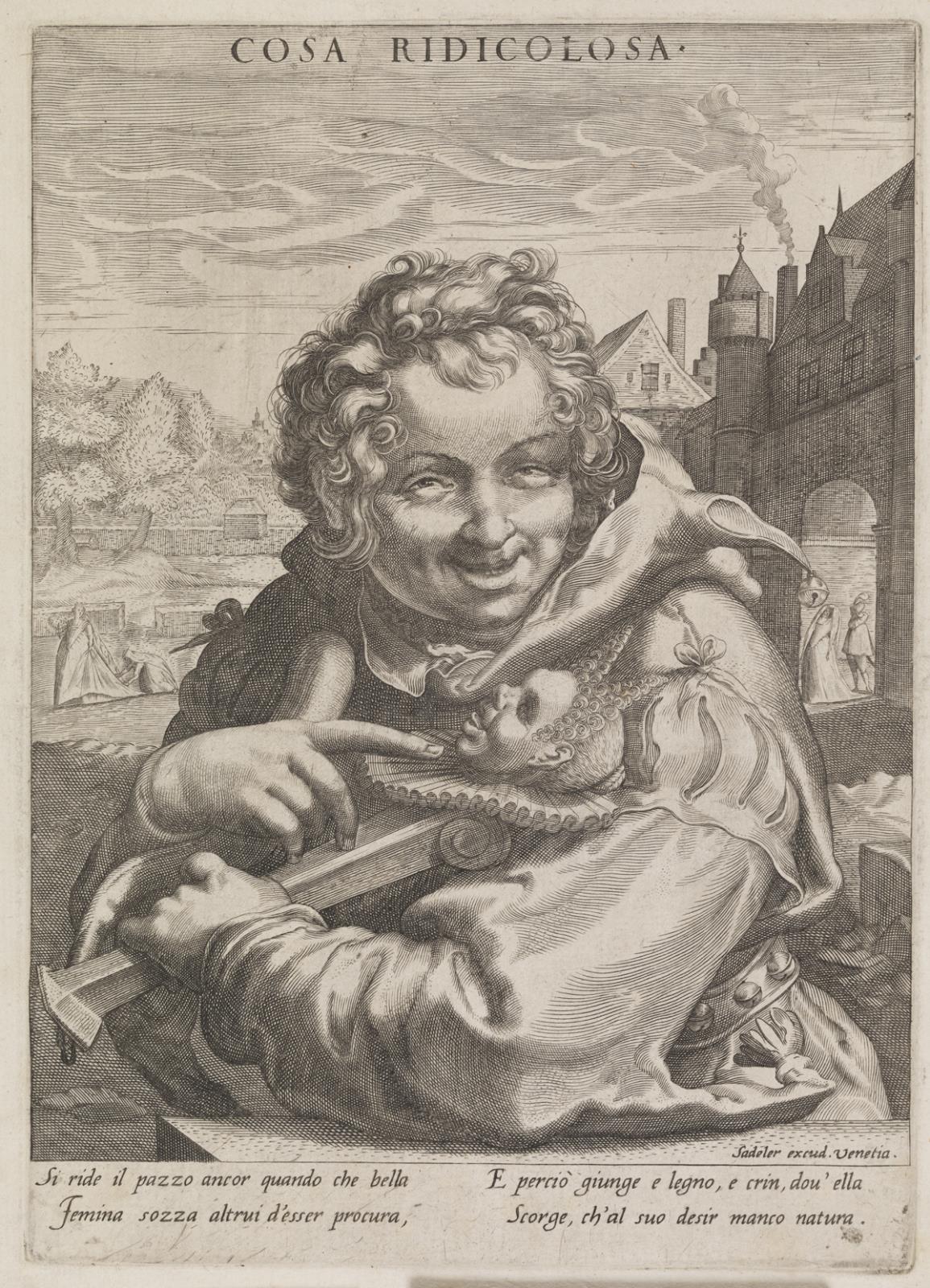 Nar med marotte i favnen (Cosa Ridicolosa)