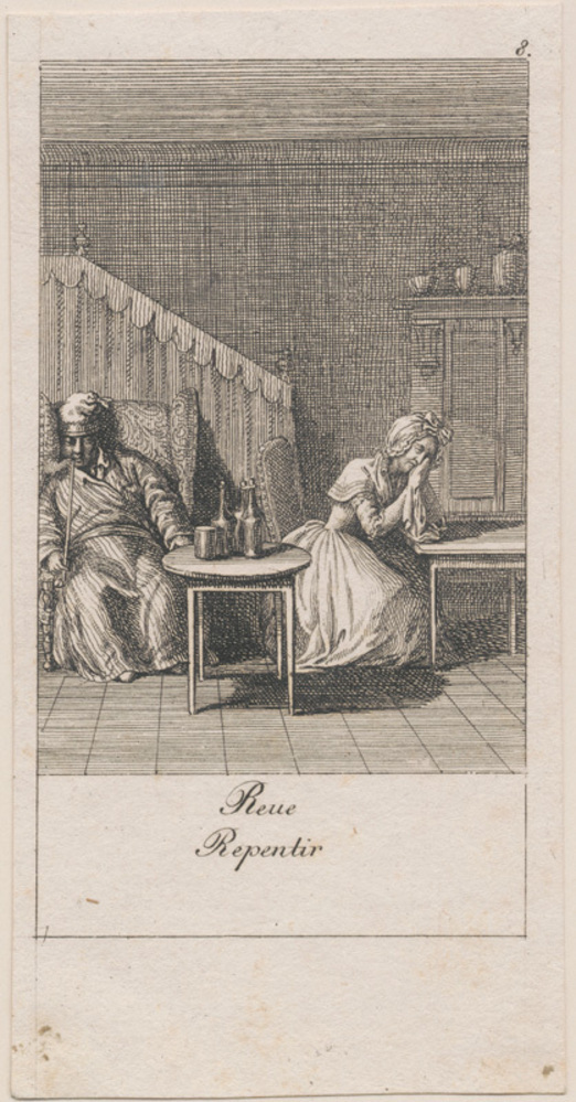 Illustration til giftermålets årsager og følger (Reue Repentir)