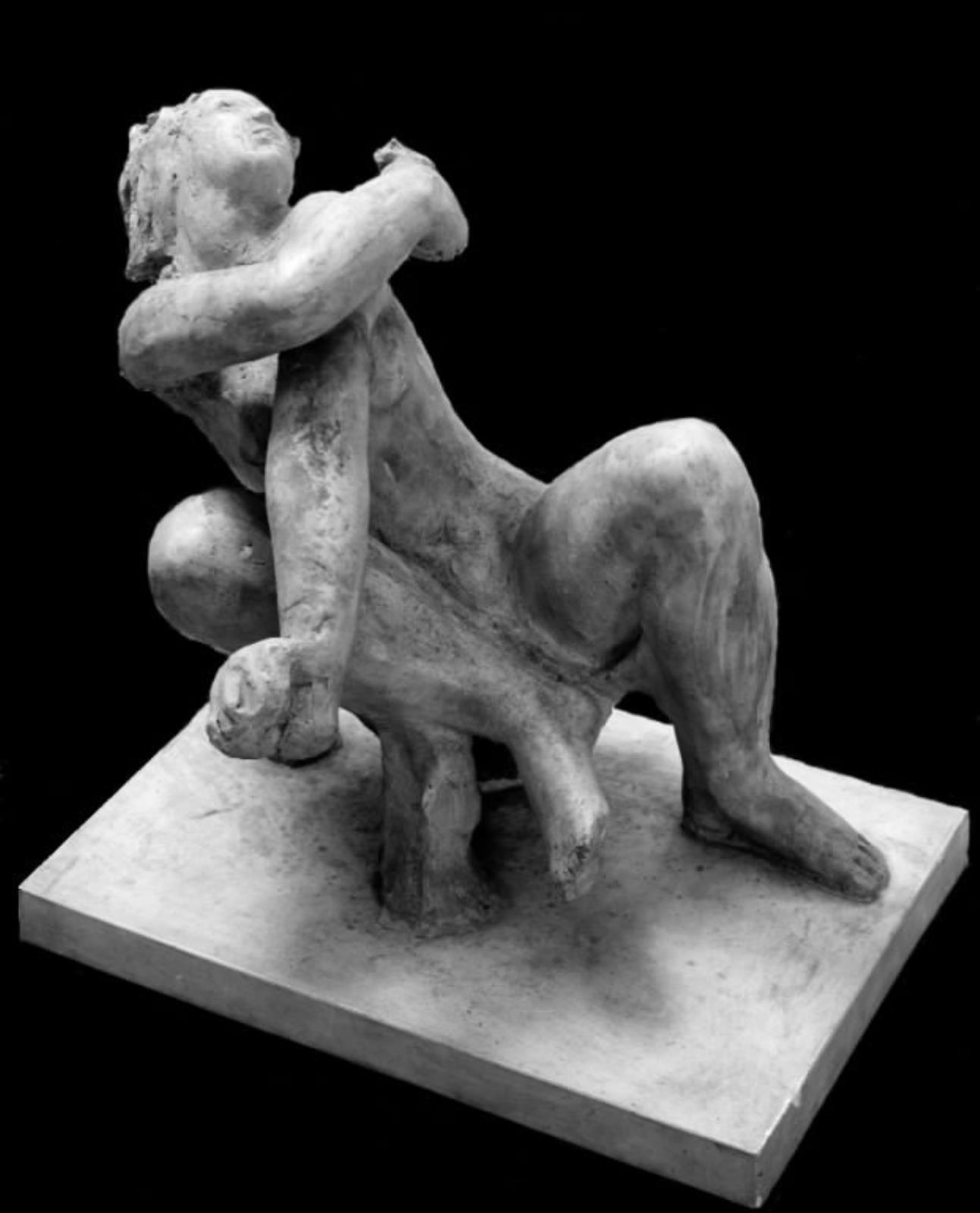 Siddende Leda uden svanen, Gerhard Henning, 1923-1924
