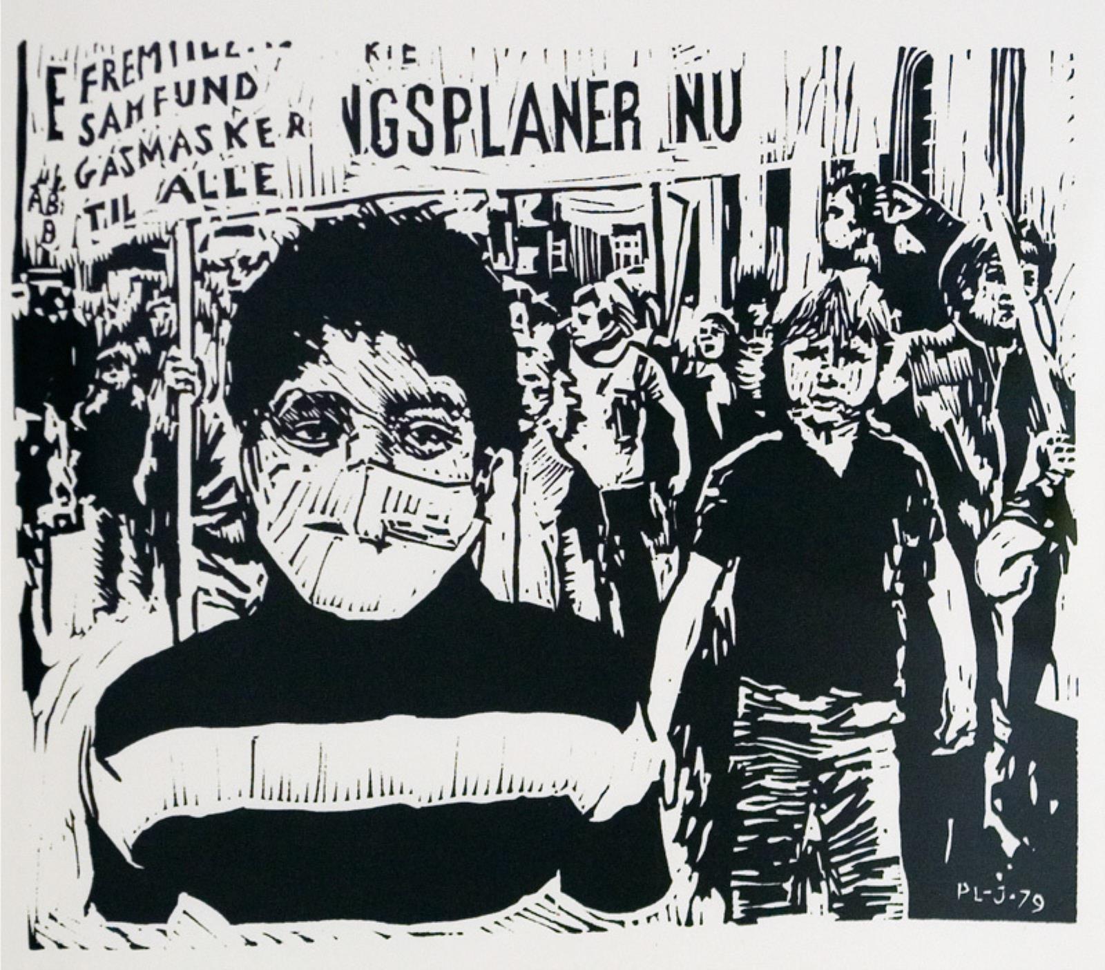 Børnedemonstration, Peter Louis-Jensen, 1979