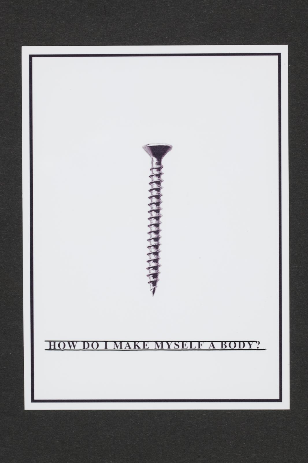 How do I make myself a body (7), Henrik Olesen, 2007