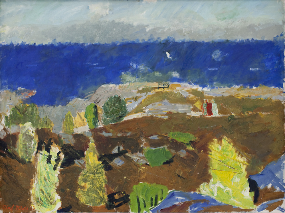 Forårsdag ved havet. Bornholm, Olaf Rude, 1933