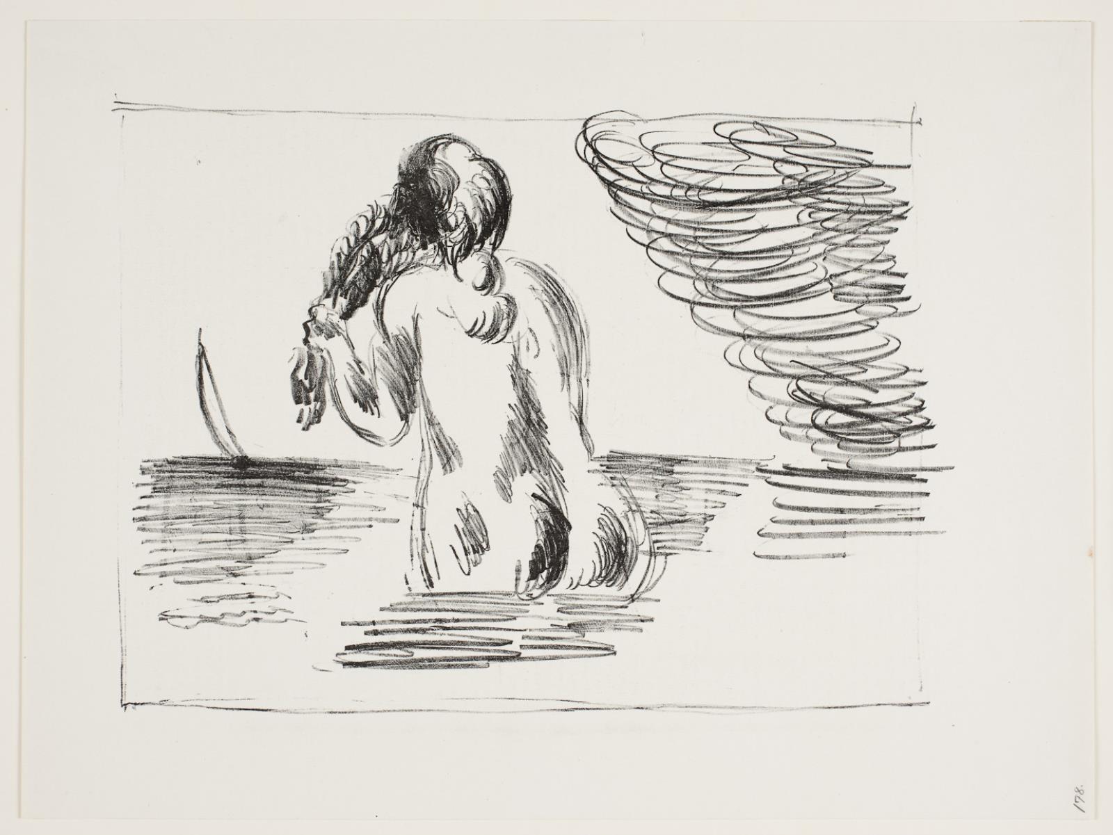 "Badende pige", Vilhelm Lundstrøm, 1919