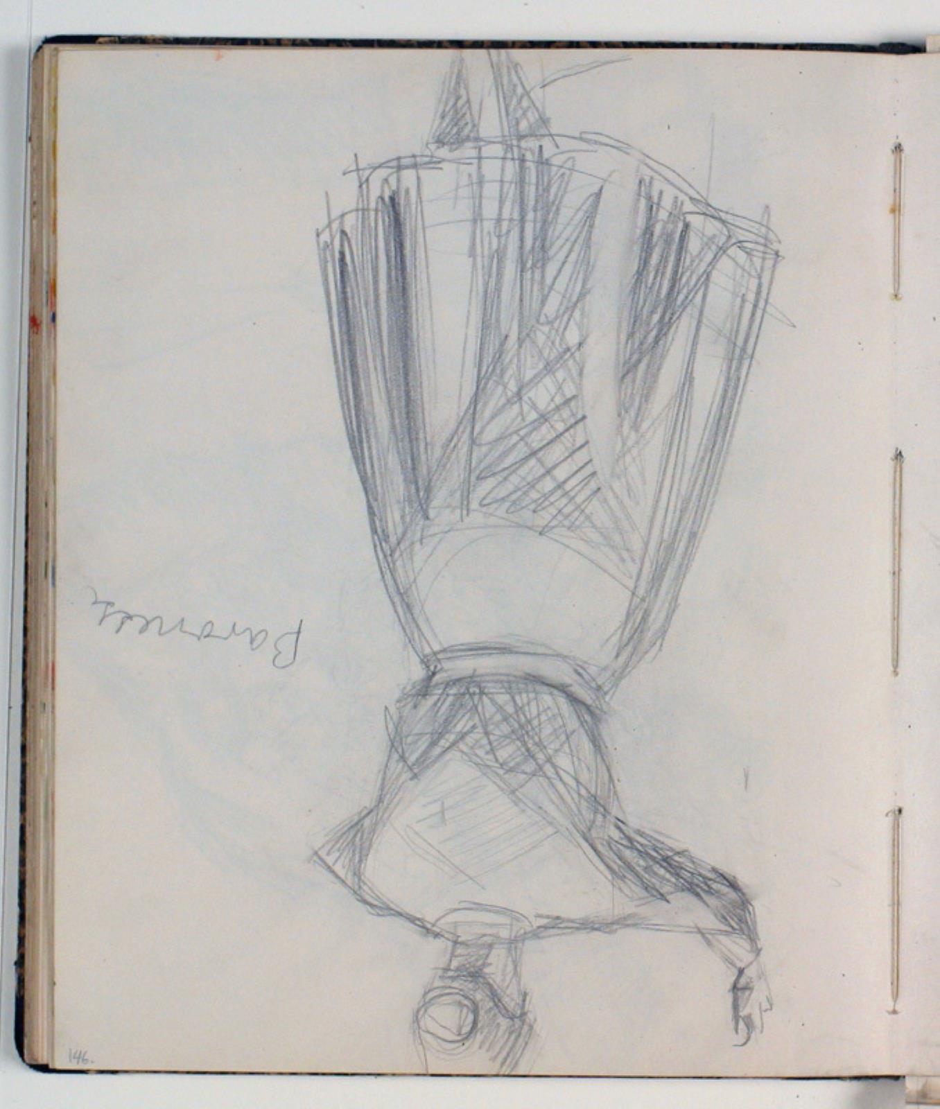 Baronesse Stampe. Skitse til "Engen ved Nysø"