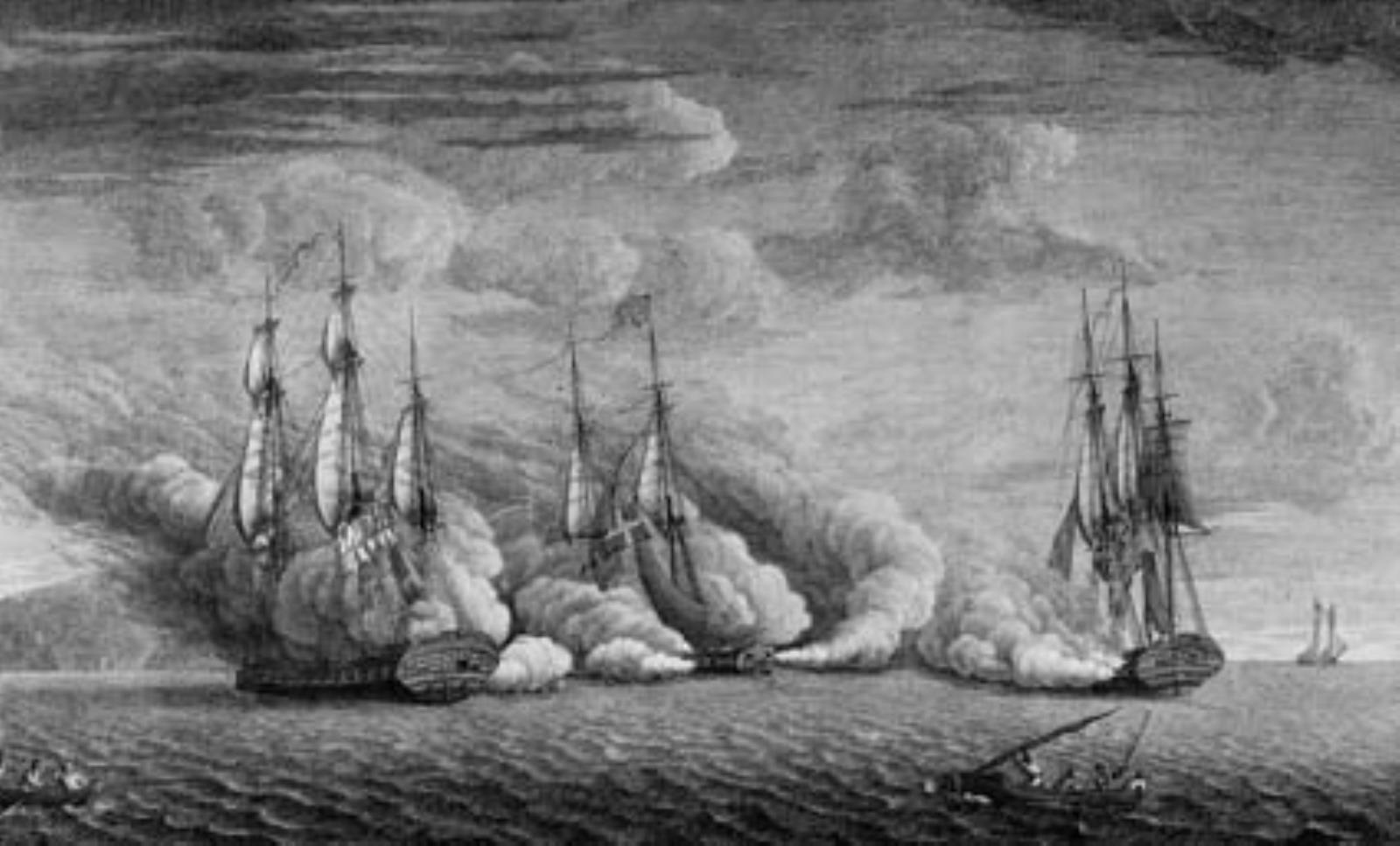 Briggen "Lougen" angribes ved St. Thomas