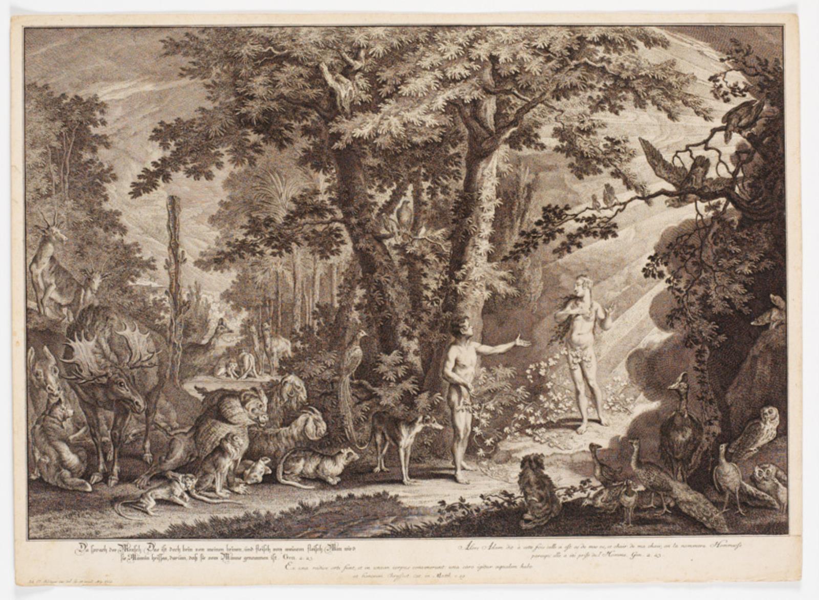 Adams første møde med Eva.