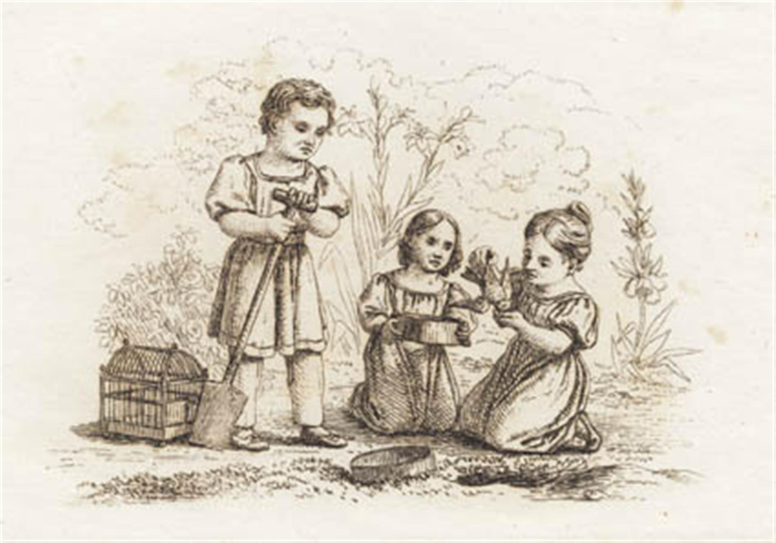 Illustration til "Halvhundrede Fabler for Børn" af Hey