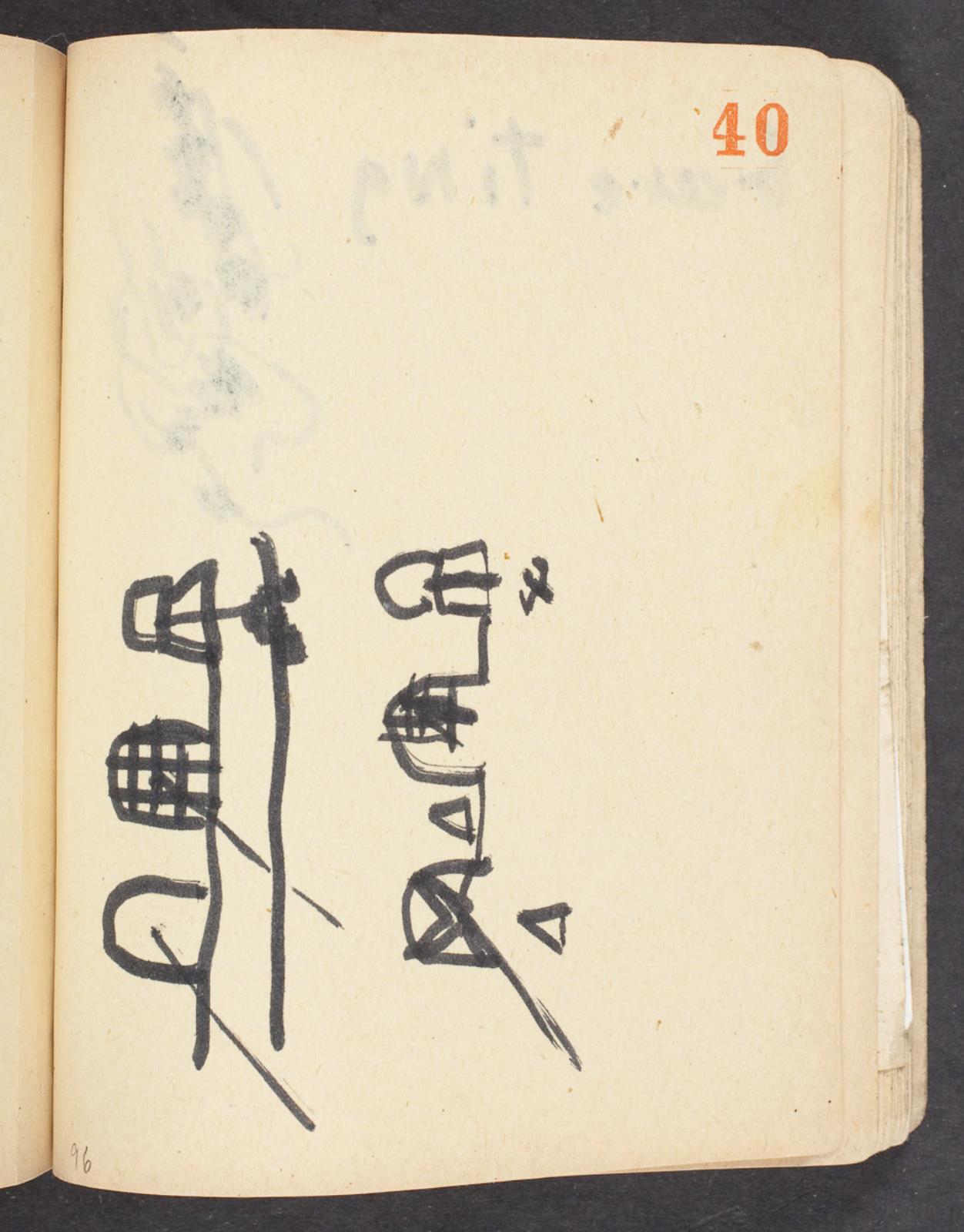 Arbejdstegning, Bjørn Nørgaard, 1965-1967