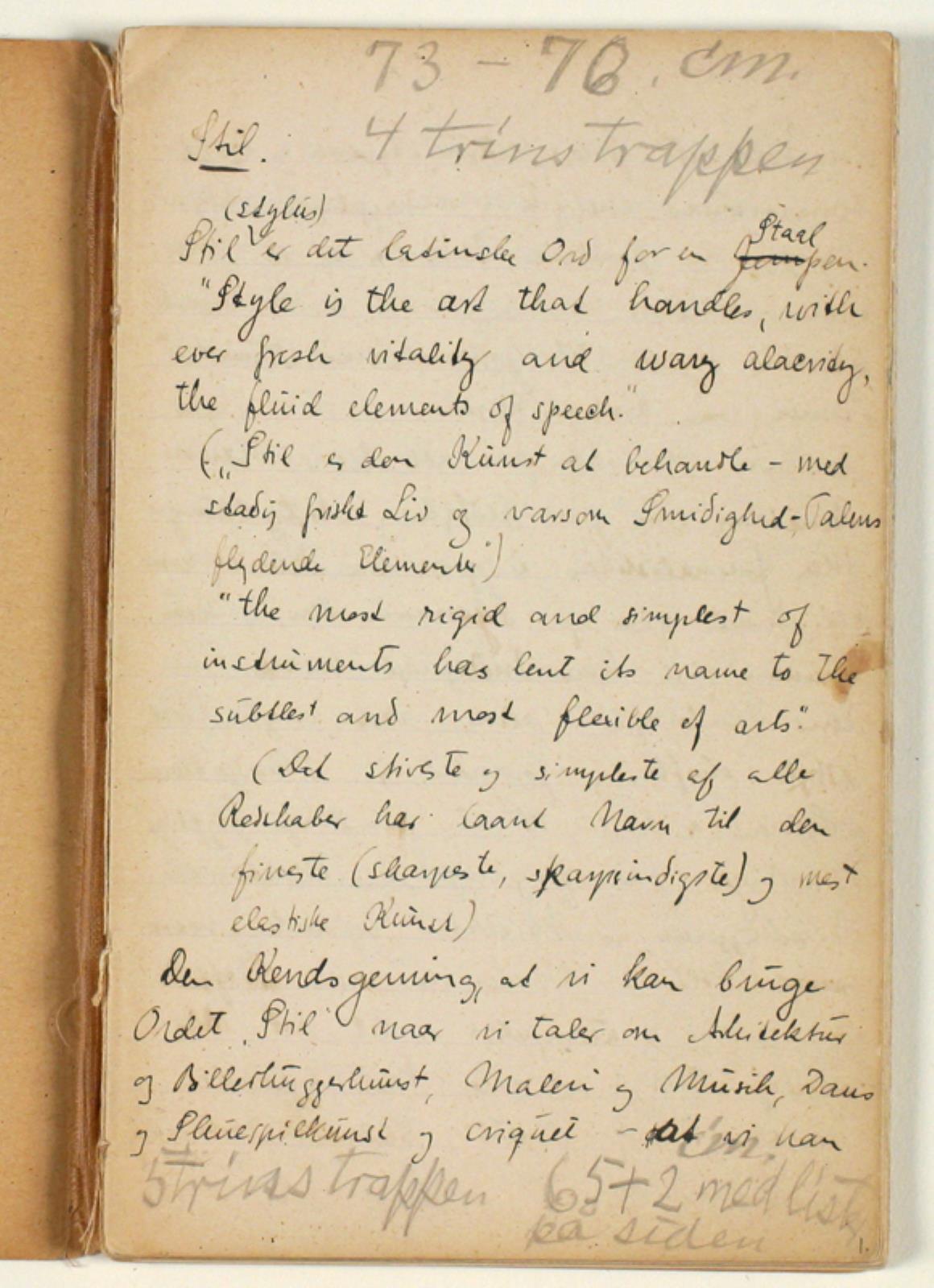 Notat vedrørende stil og journalistik