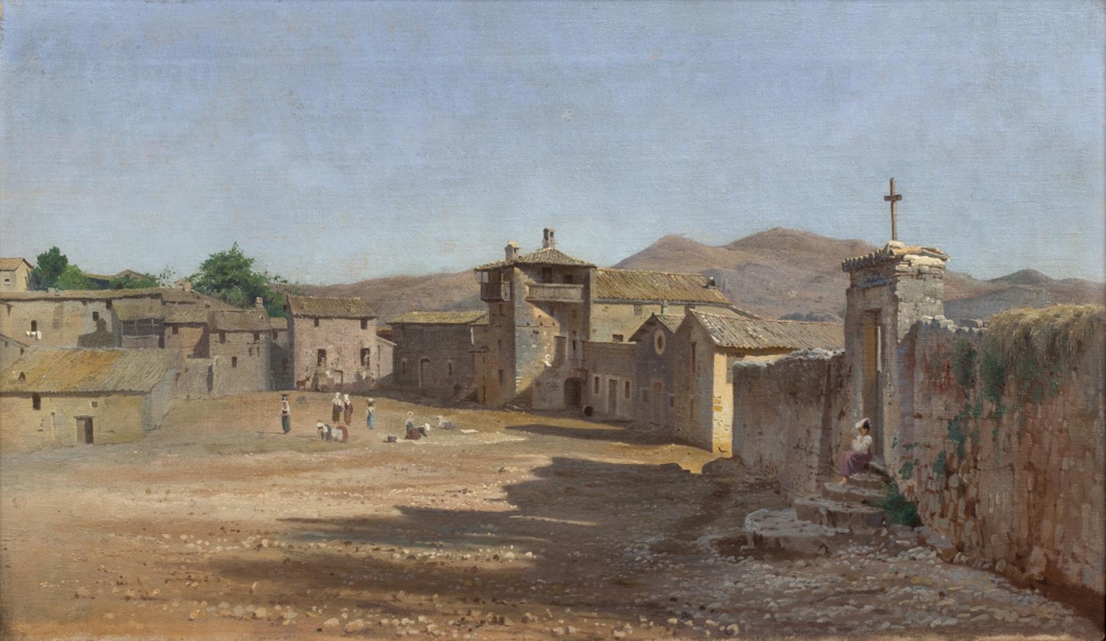 Torvet i Anticoli Corrado, Italien