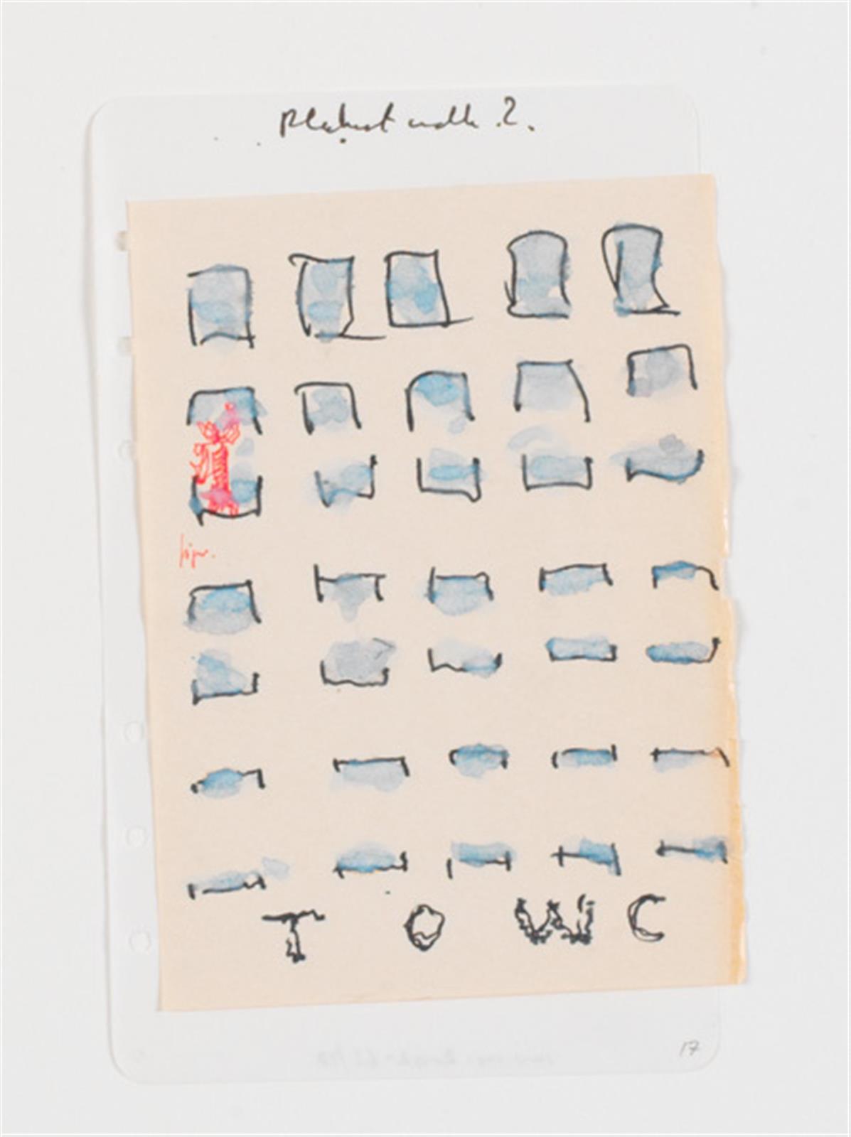 Notater og udkast omkring udstillingen "T.O.W.C...." etc, William Louis Sørensen, 1990