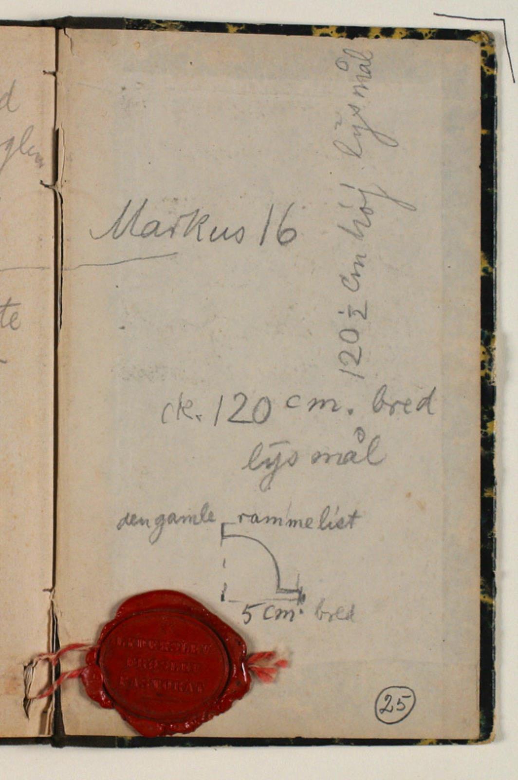 Skitsebog, "Skudsmålsbogen"