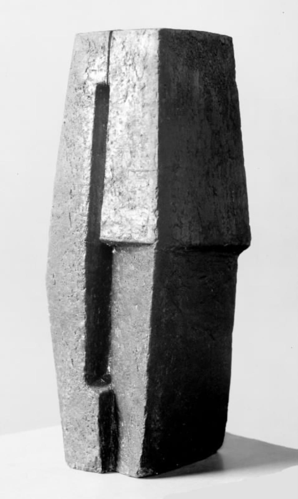 Skulptur i stentøj med sortbrun glasur, Søren Georg Jensen, 1963