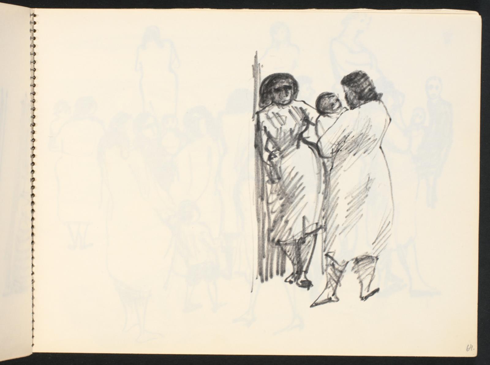 To kvinder i samtale, Gottfred Eickhoff, 1952