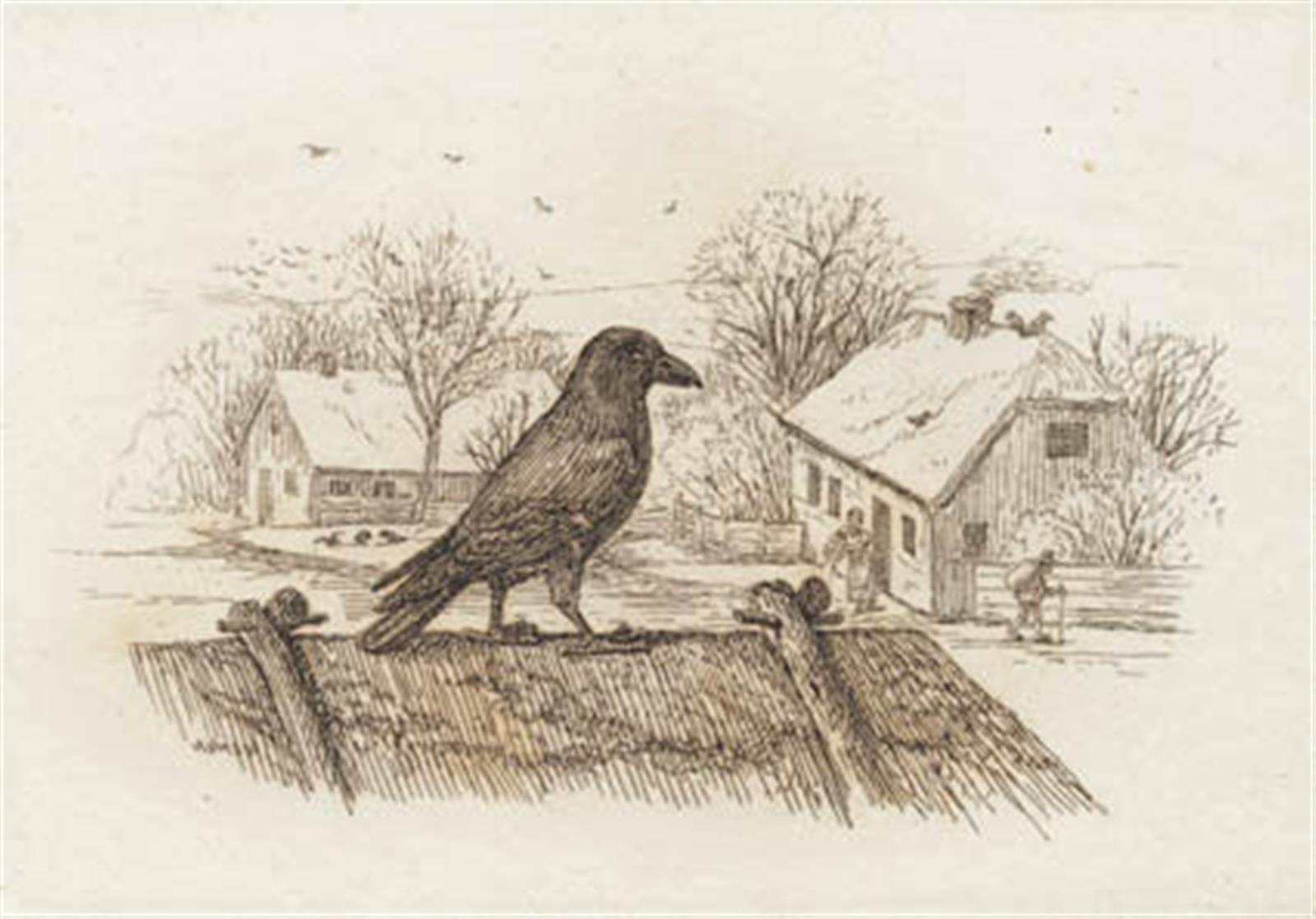 Illustration til "Halvhundrede Fabler for Børn" af Hey