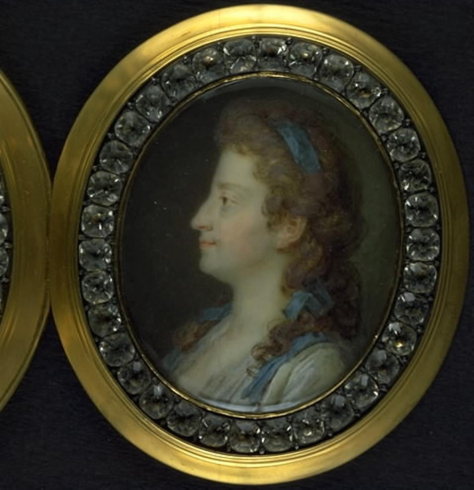 Kunstnerens hustru Frederikke, f. Fortling