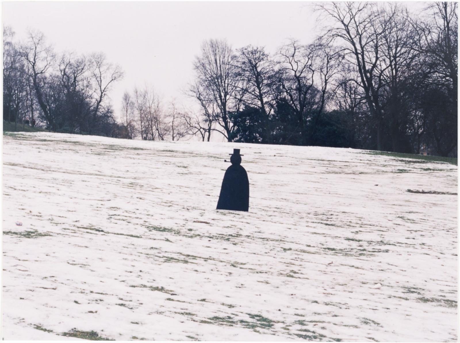 Black Snowman, David Shrigley, 1997