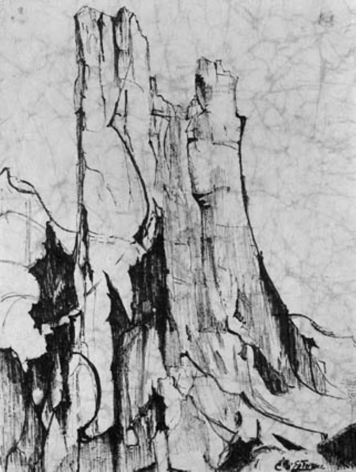 De italienske dolomitter, Christiane d' Estienne, 1964