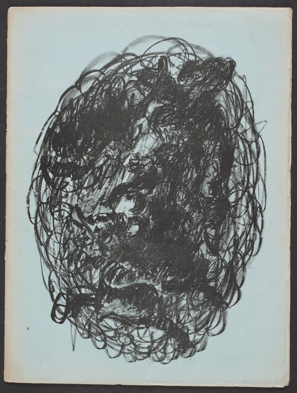 Figurkomposition. Bagside til Klingen årg. III, nr. 3-4, Vilhelm Lundstrøm, 1920