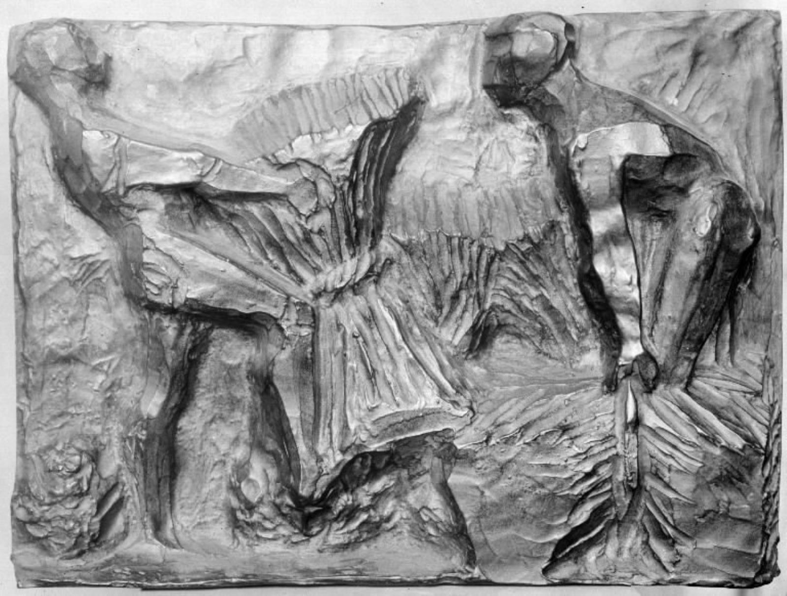 Høst II. To nøgne mænd, der samler kornneg