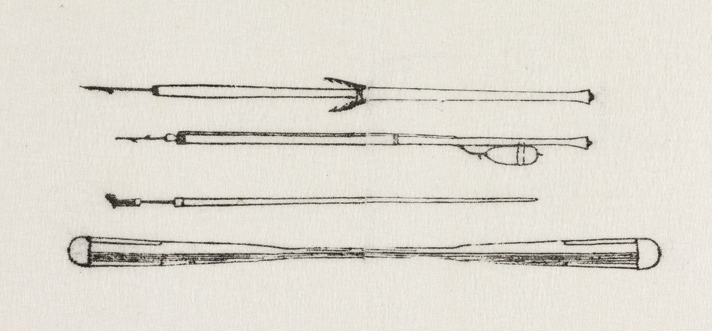 Kajakudstyr: harpuner og åre