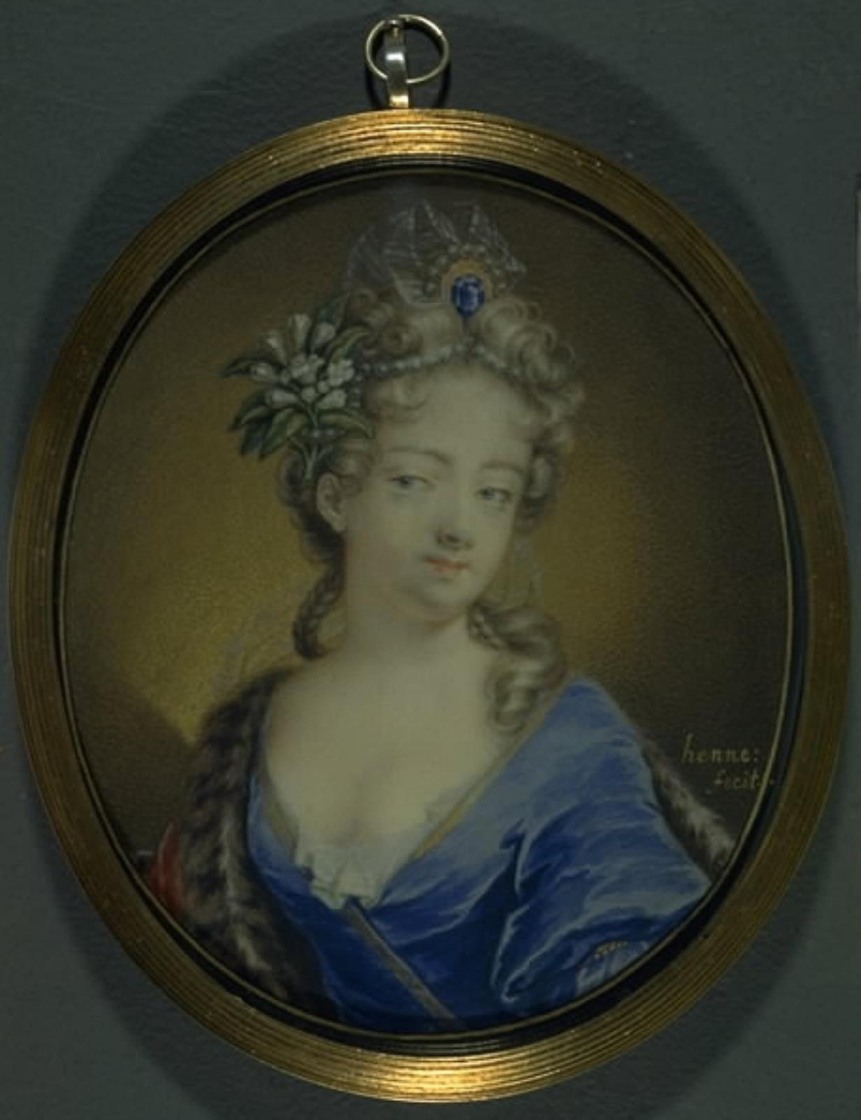 Portræt af grevinde Märta Creutz, neé Banér (1672-1736)