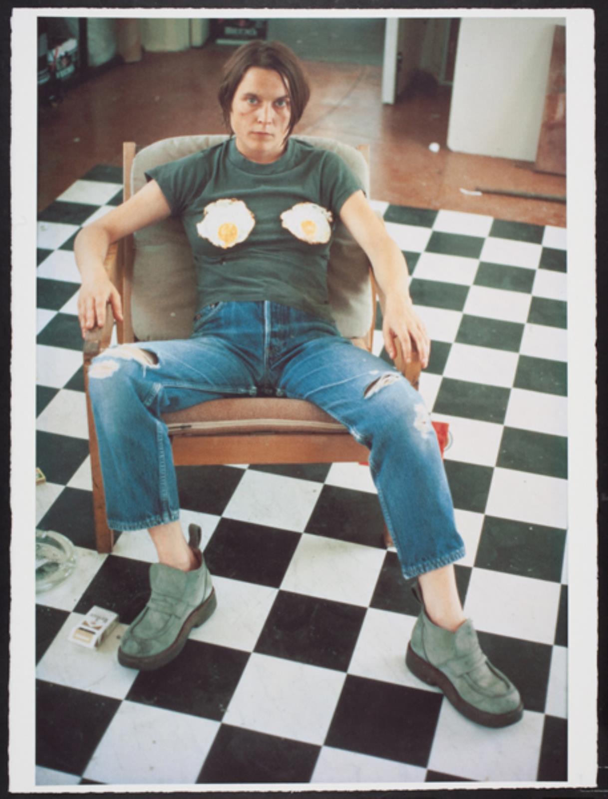 Self Portrait with Fried Eggs by Sarah Lucas
