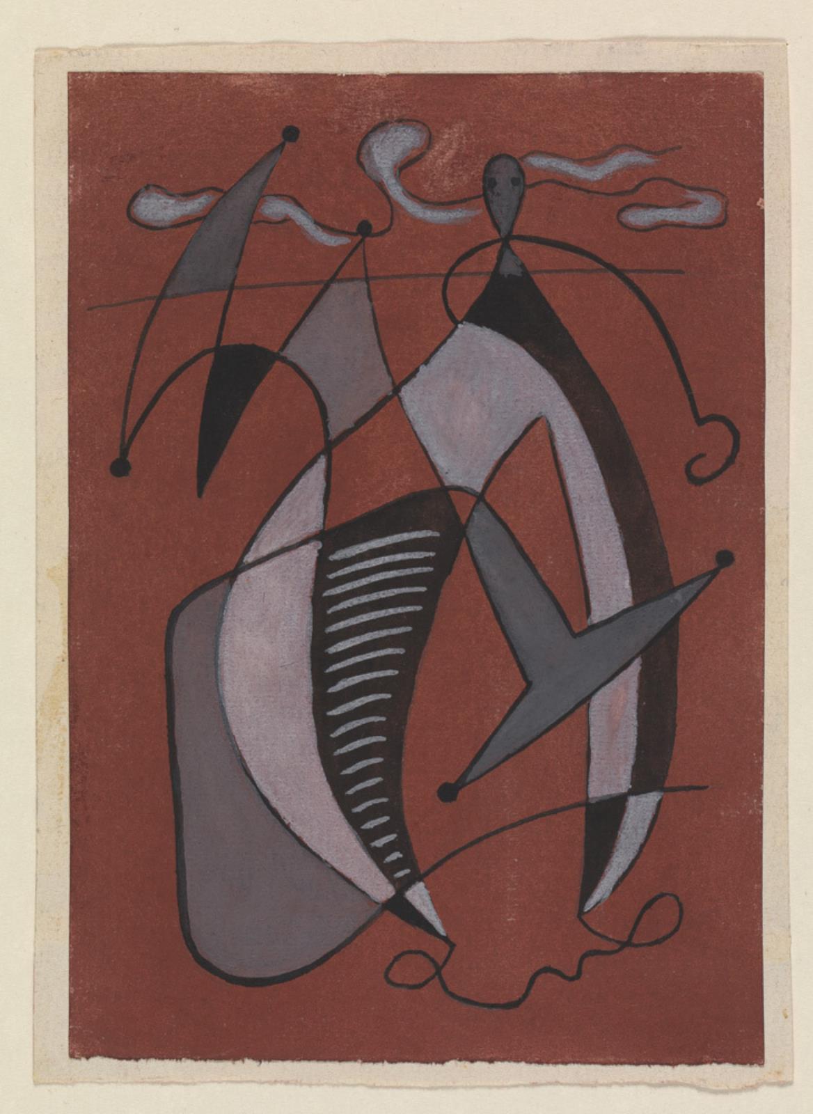 Abstraktion, Rita Kernn-Larsen, 1934-1938