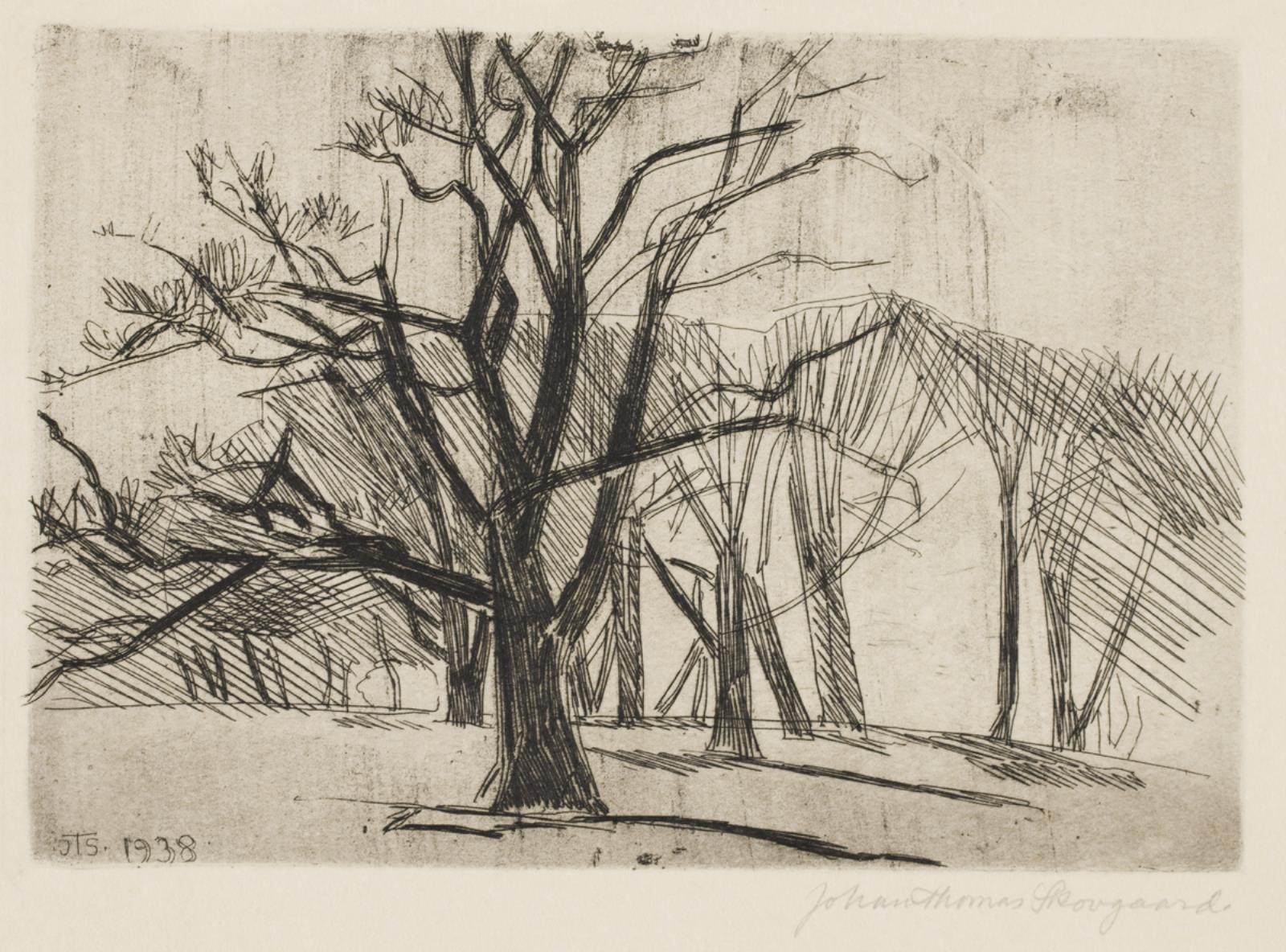 Træer, Johan Thomas Skovgaard, 1938