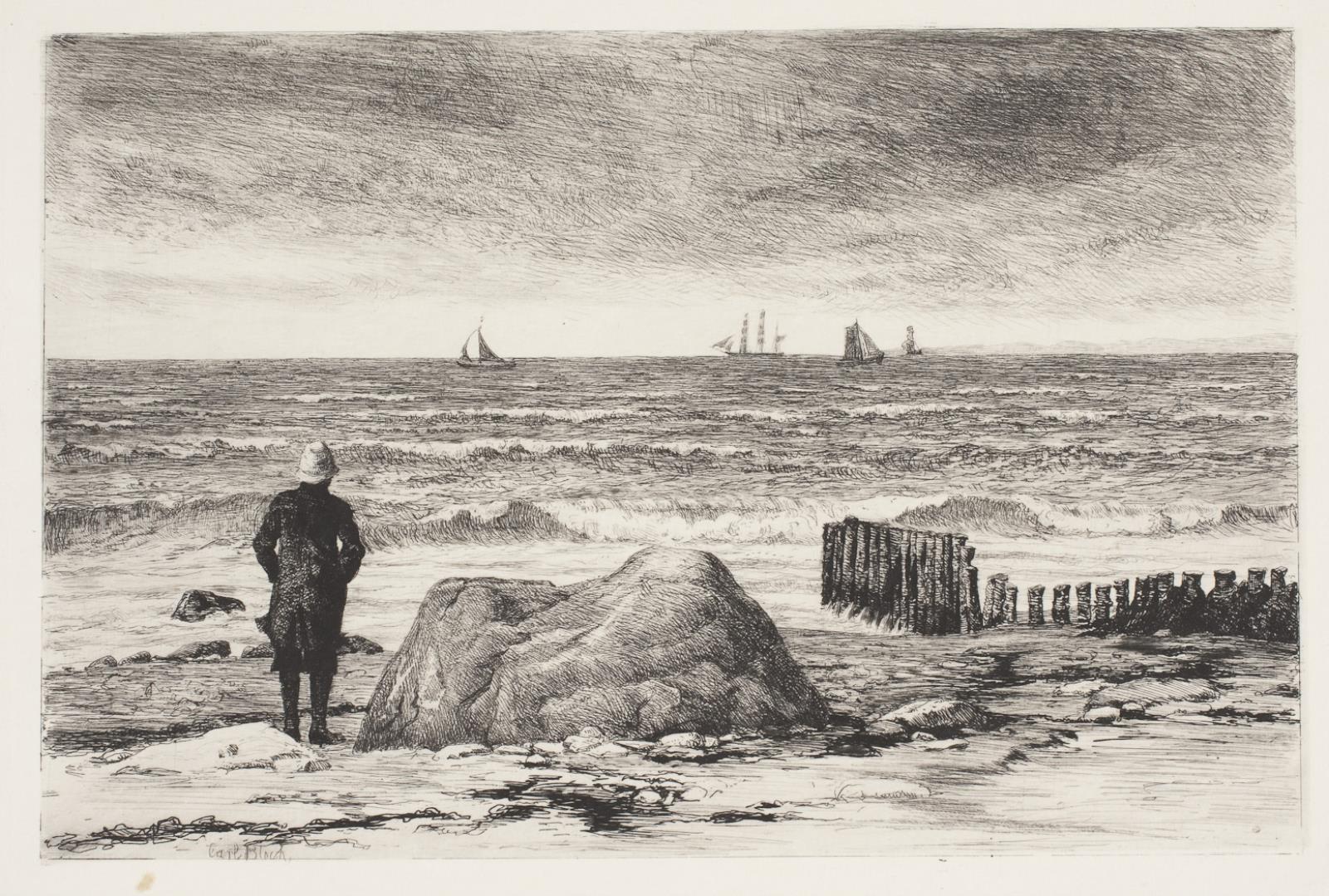 Blæsevejr. Søstykke