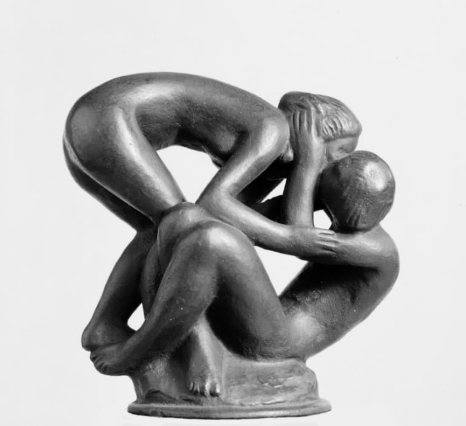Fristelsen. Kærlighedspar, Gerhard Henning, 1915