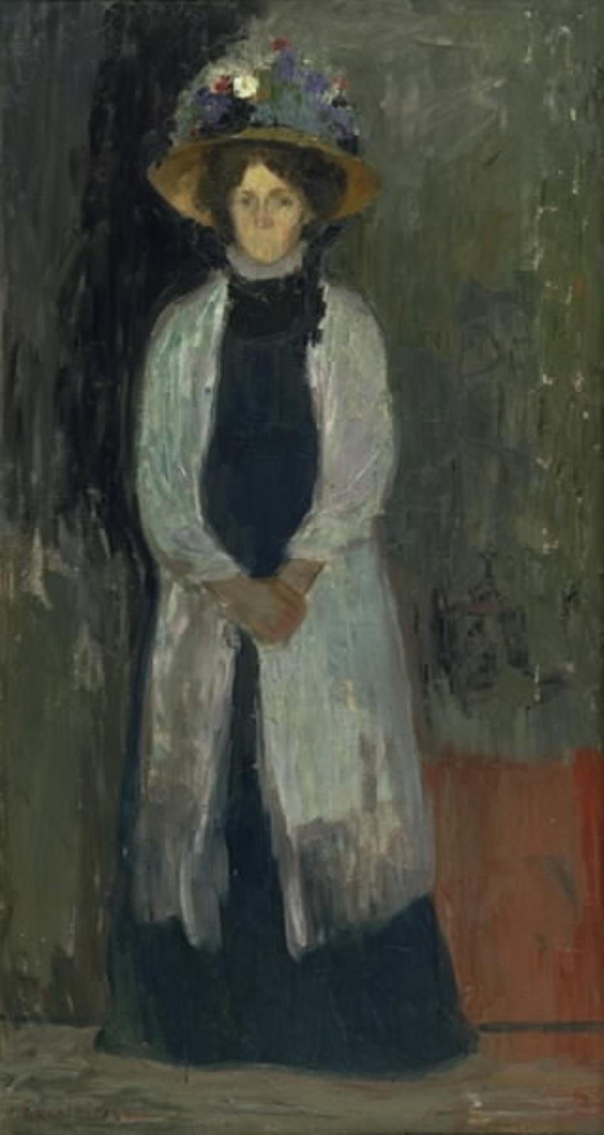 Christine Jørgensen, Kunstnerens Hustru, 1909, Aksel Jørgensen | SMK Open