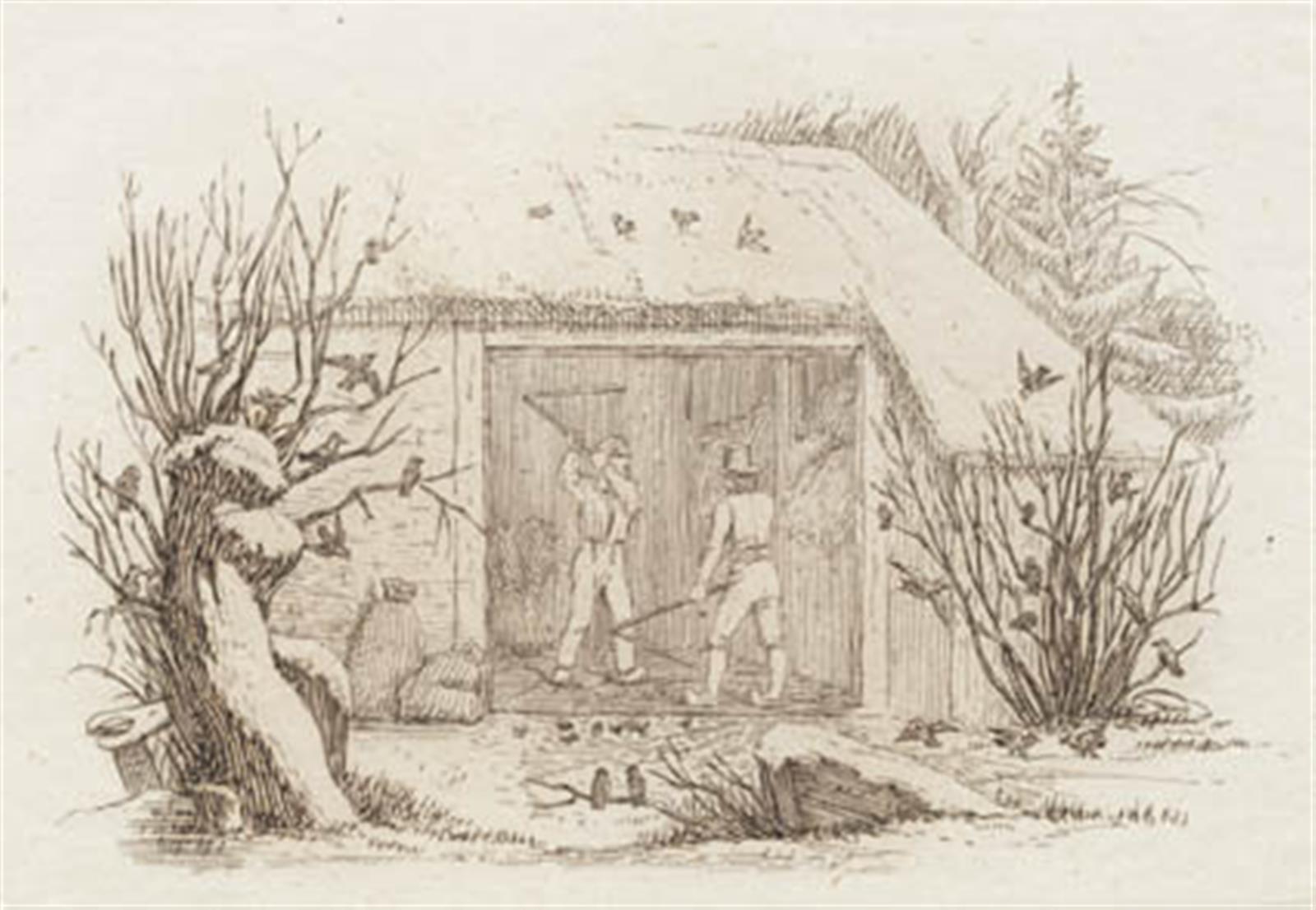 Illustration til "Halvhundrede Fabler for Børn" af Hey