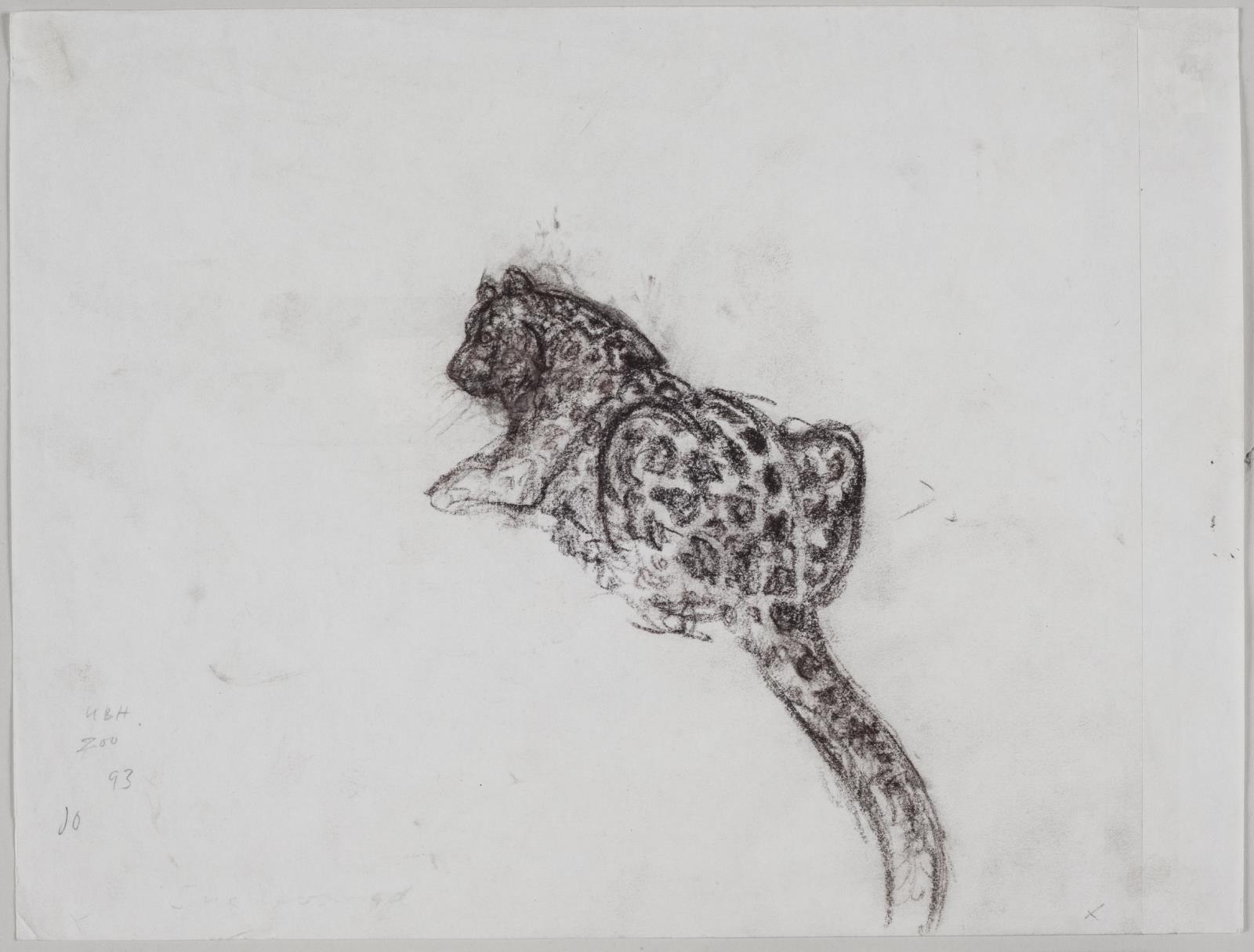 Liggende leopard, John Olsen, 1993