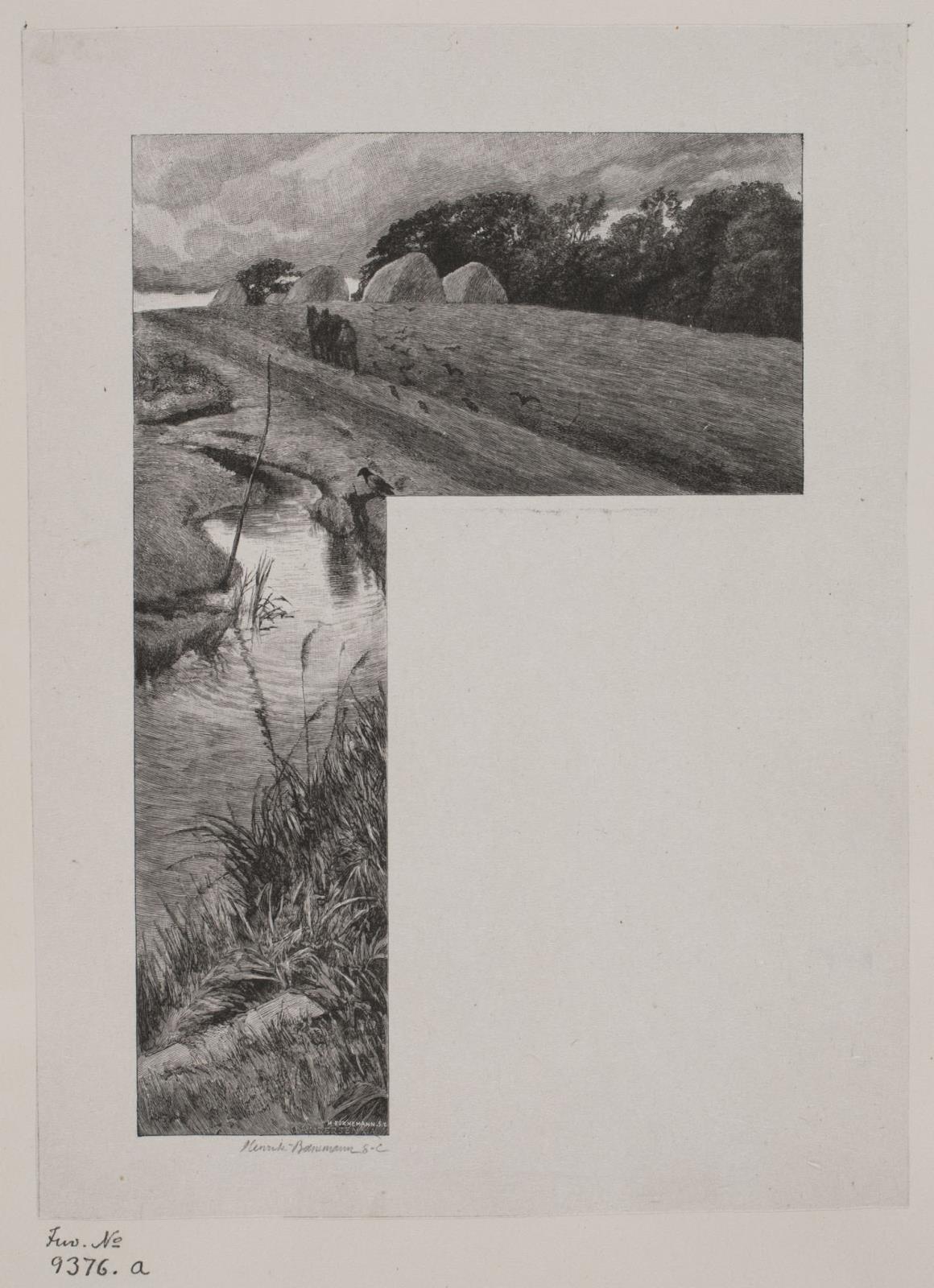 Illustration til Christian Winther, "Hjortens Flugt"