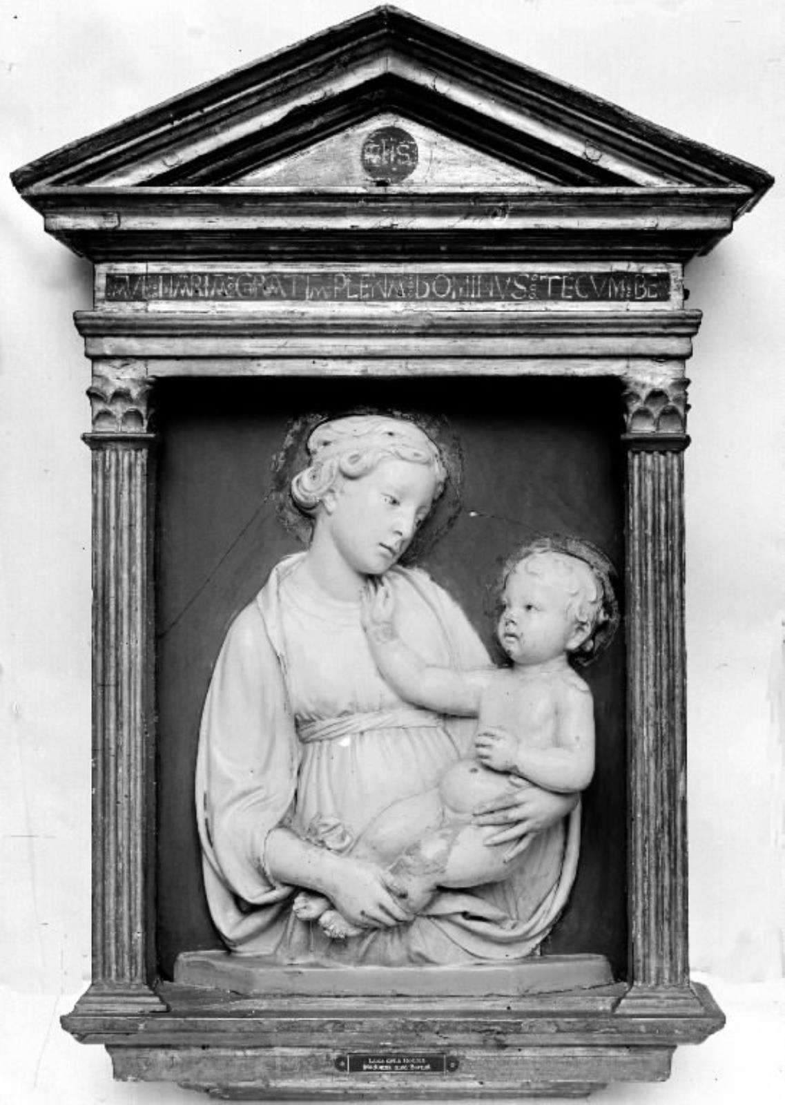 Madonna med barnet 1415 1482 luca della robbia smk open