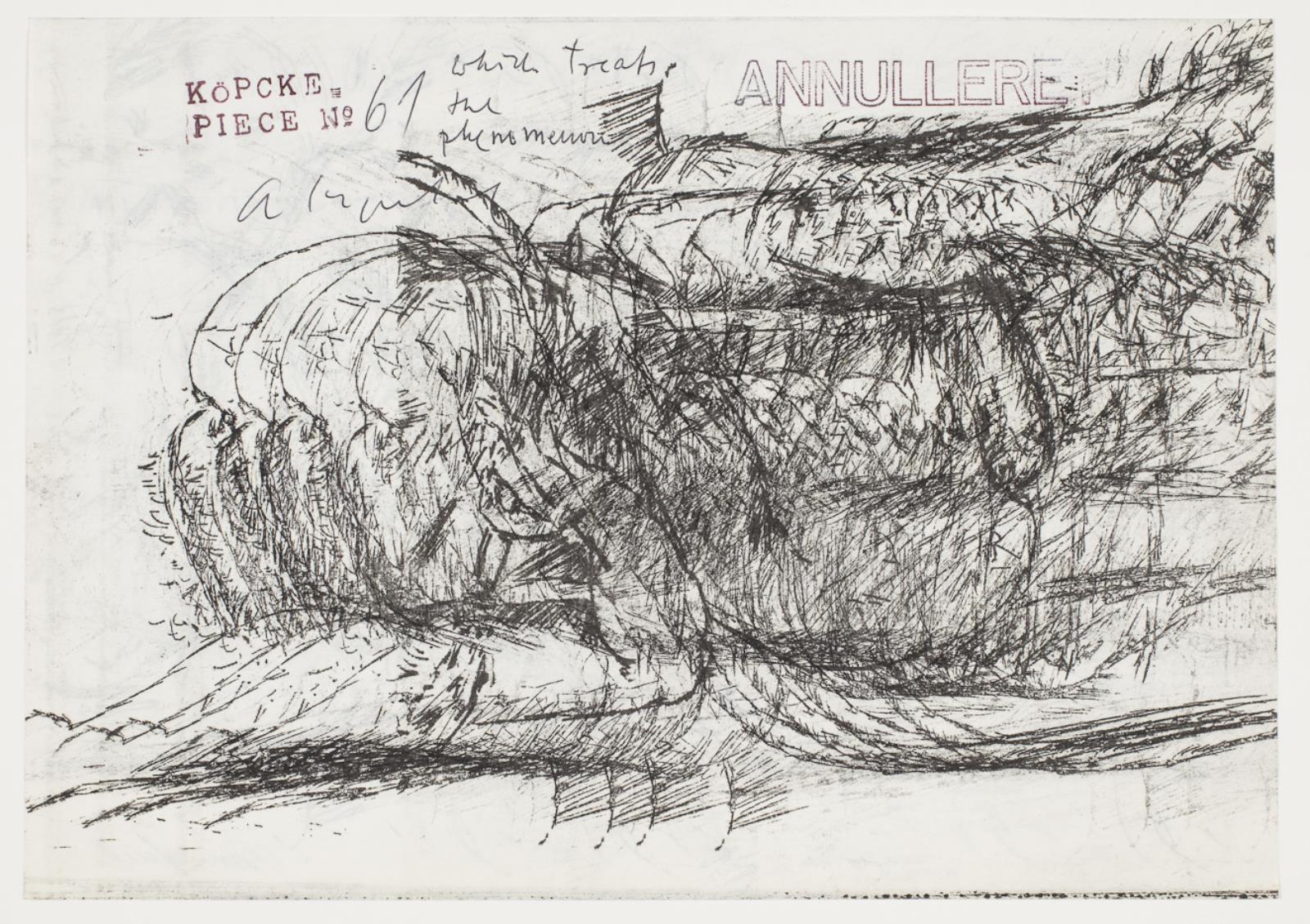 Liggende pige med vandslange, Arthur Köpcke, 1928-1975
