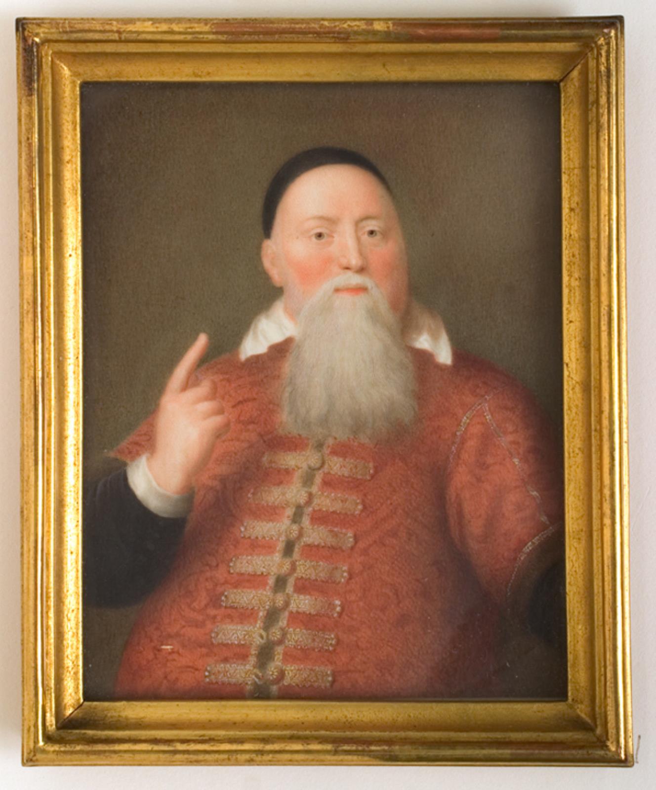 Mandsportræt, rød dragt