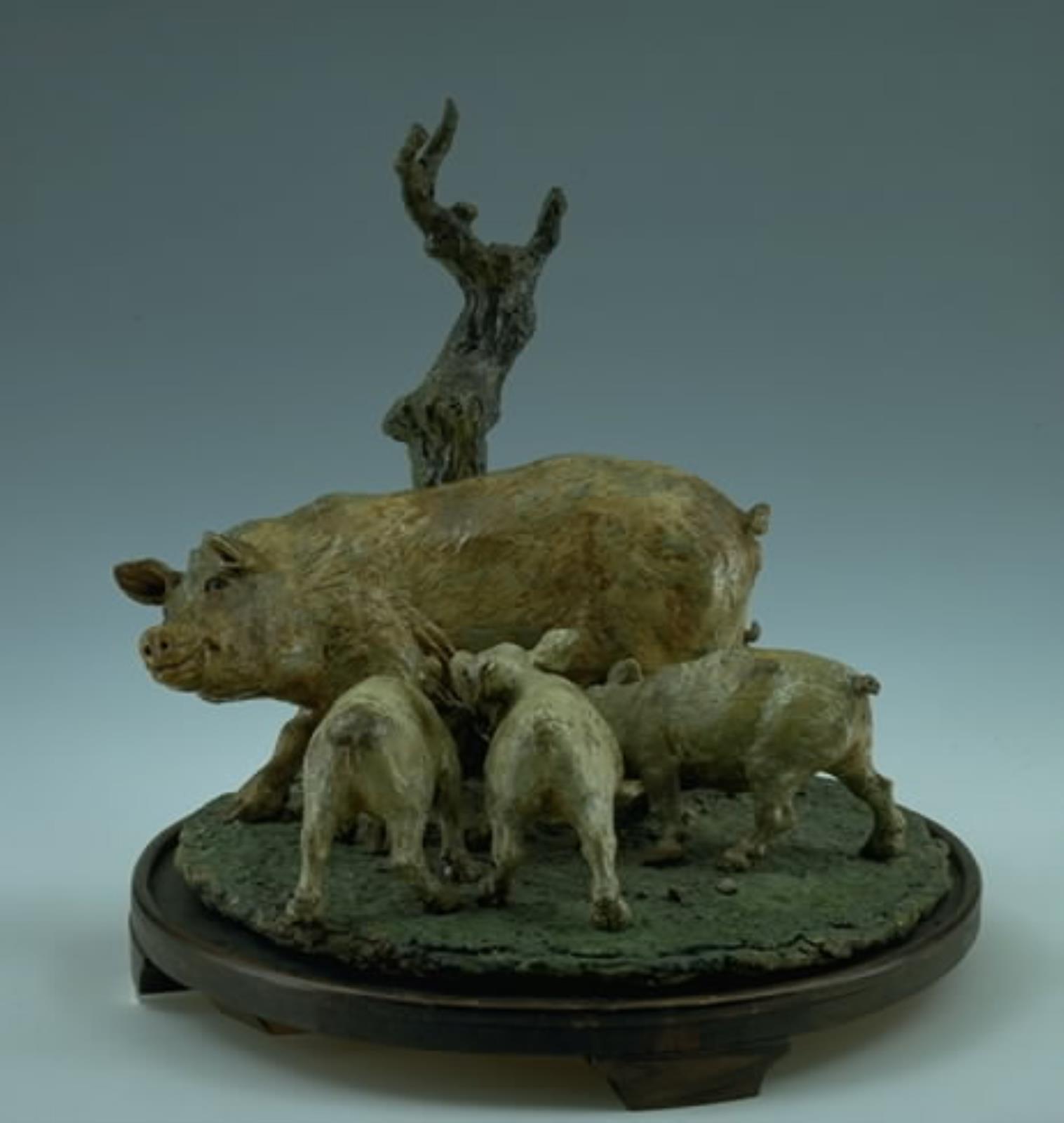 En so med fire grise