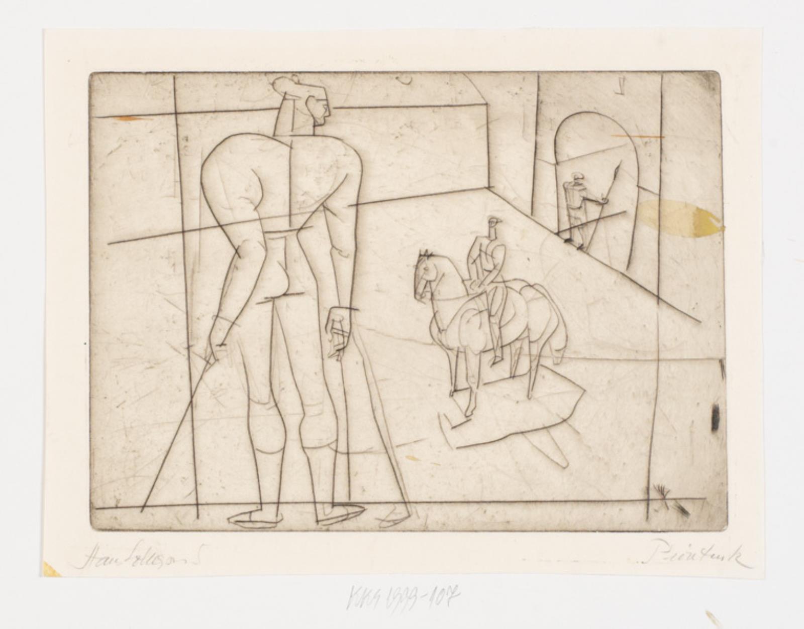 Antikke rytterstudier, Hans Lollesgaard, 1957-1958