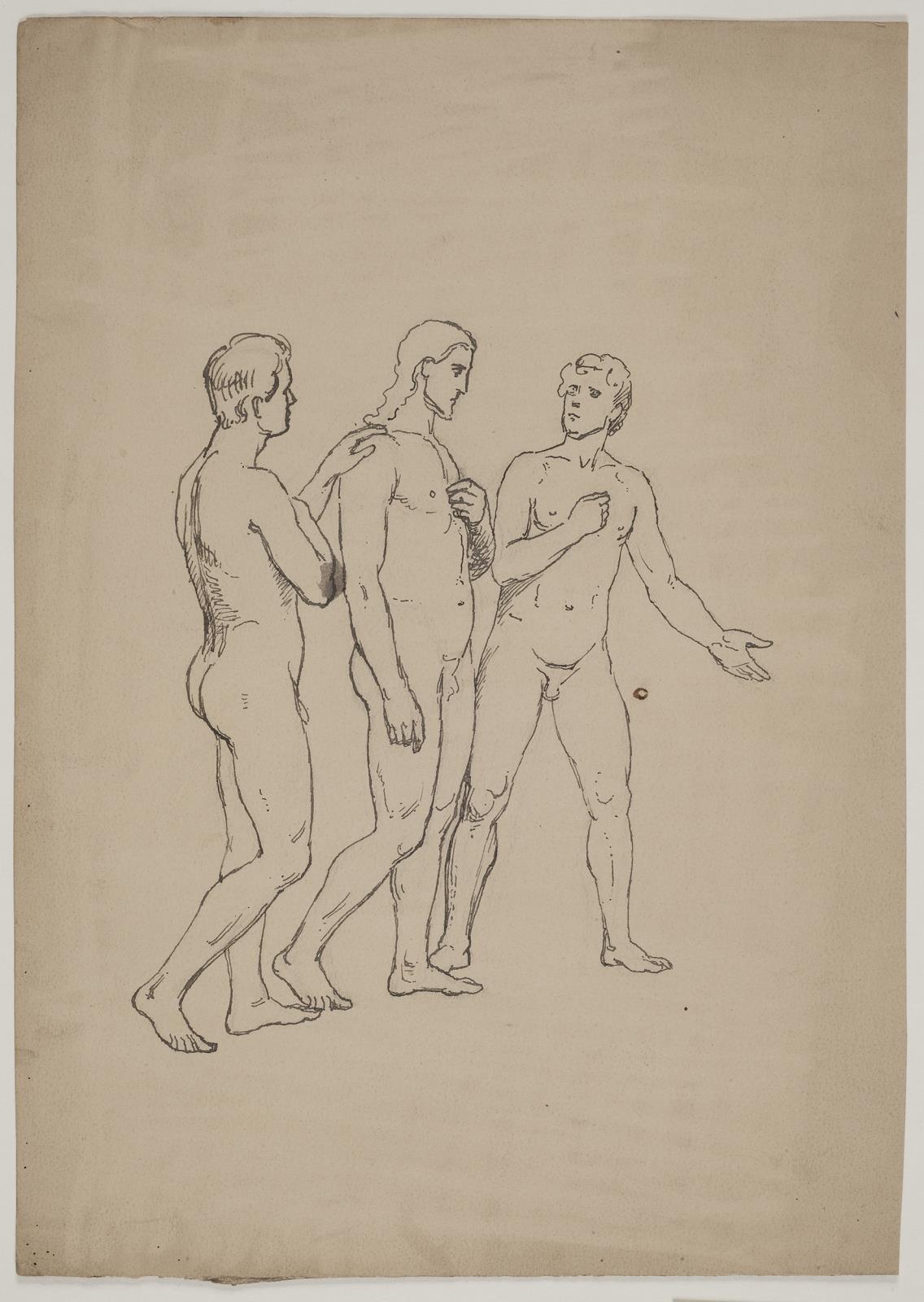 Studie til Vandringen til Emmaus, 1778 – 1878, A. Dorph | SMK Open