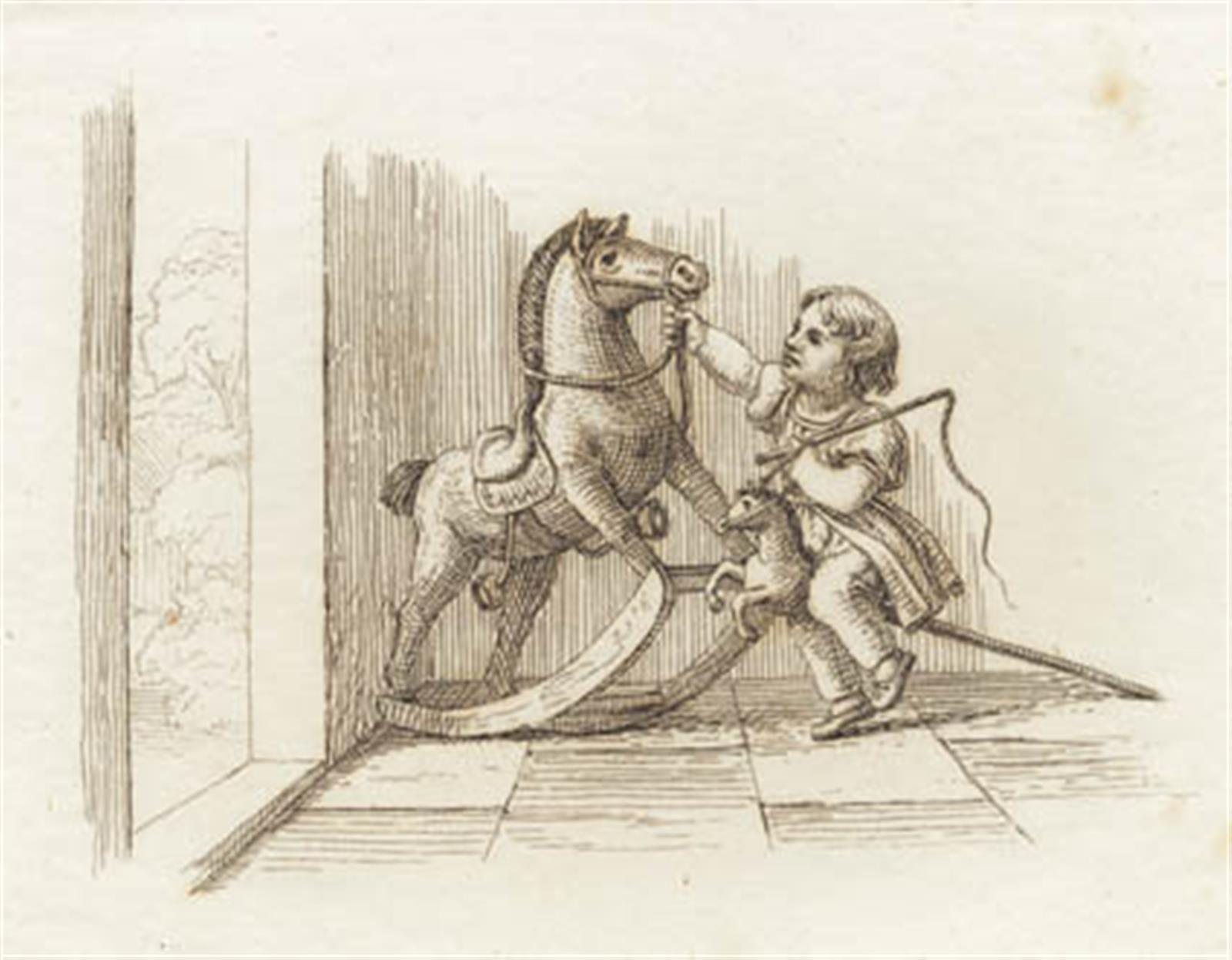 Illustration til "Halvhundrede Fabler for Børn" af Hey