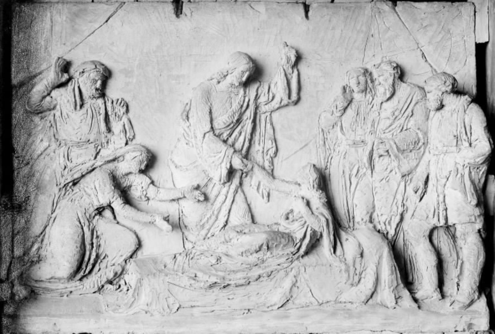 Kristus helbreder Jairi datter. Pige, jeg siger dig, stå op