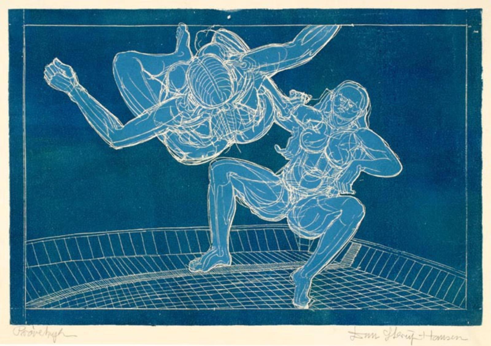 Undervandssvømmere, Dan Sterup-Hansen, 1957