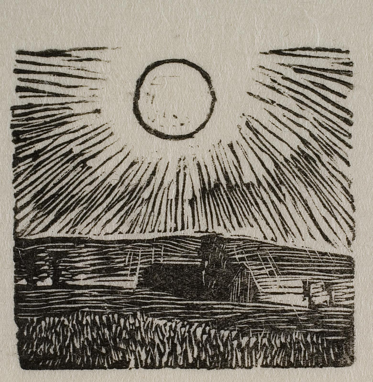 Et hus i solbeskinnet landskab, Povl Christensen, 1940